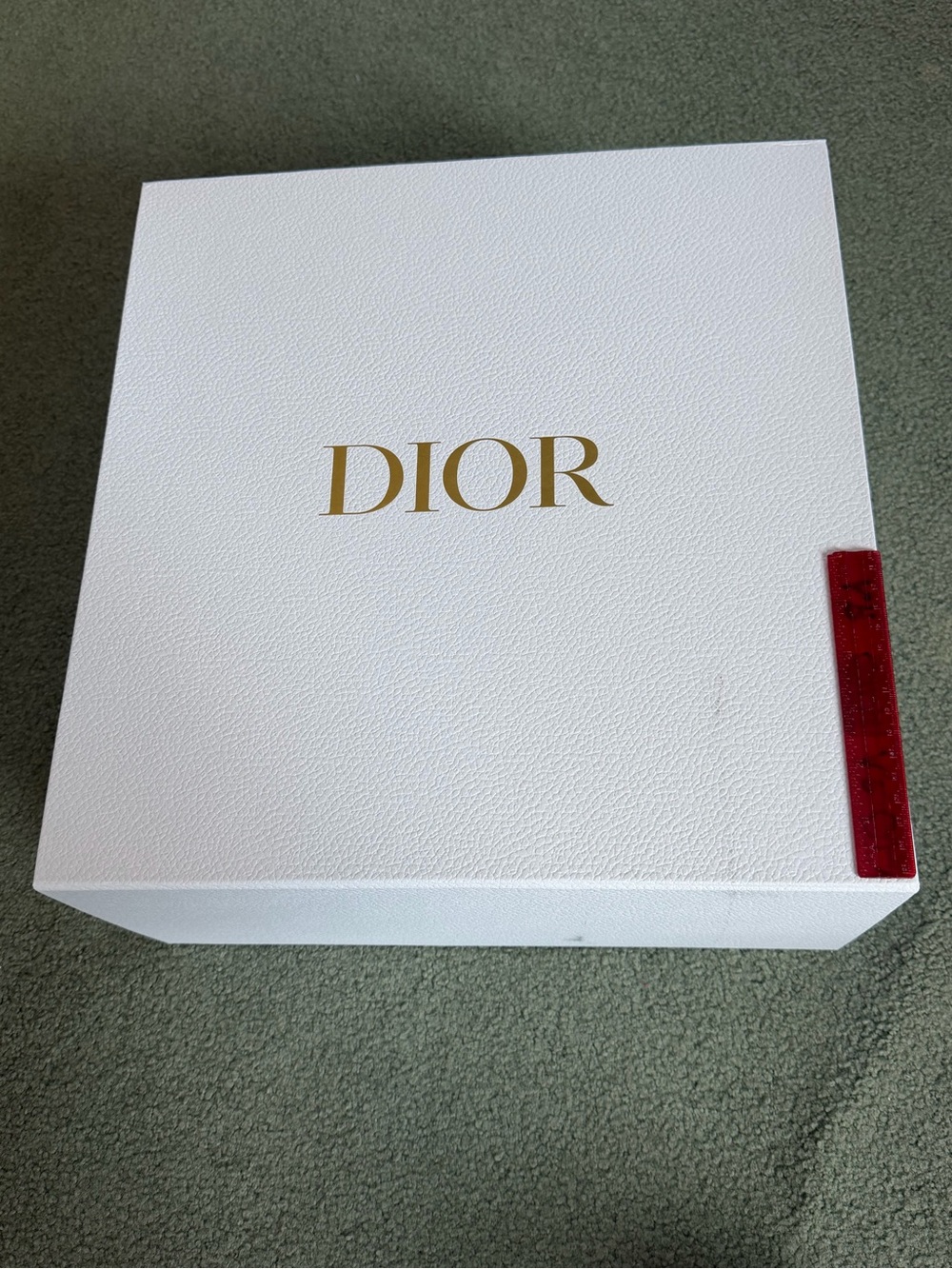 Dior White Box with Gold Logo